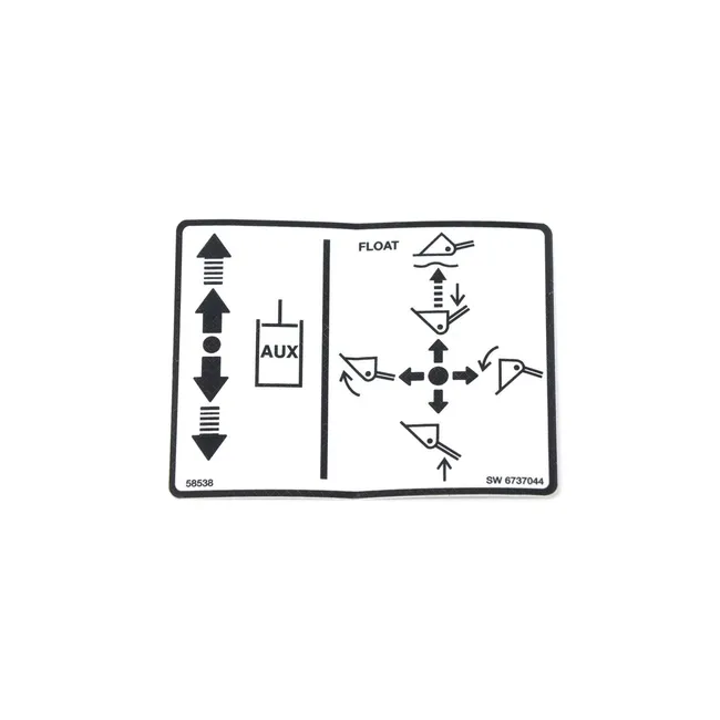 Bobcat 6737044 Control Decal for Mini Track Loaders, 6737044