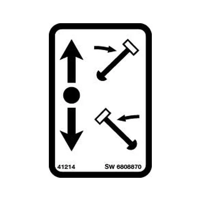 Bobcat 6808870 Swing Offset Decal, 6808870