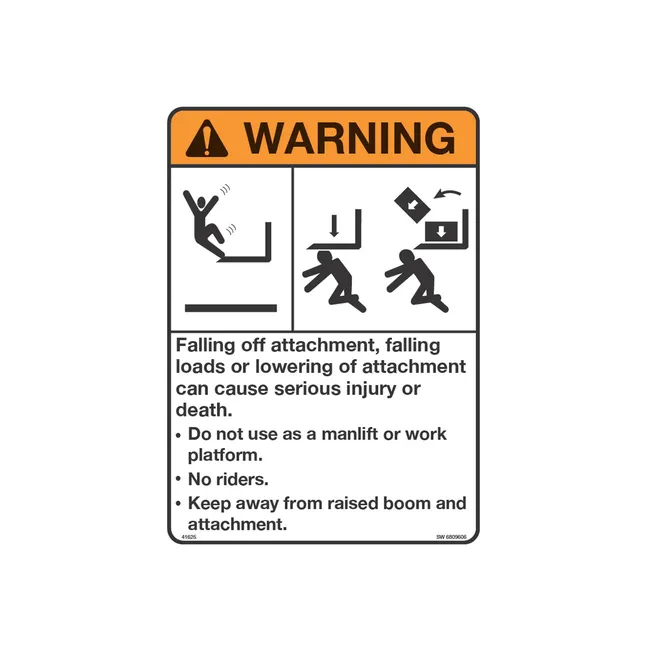 Bobcat 6809606 Warning Decal, 6809606