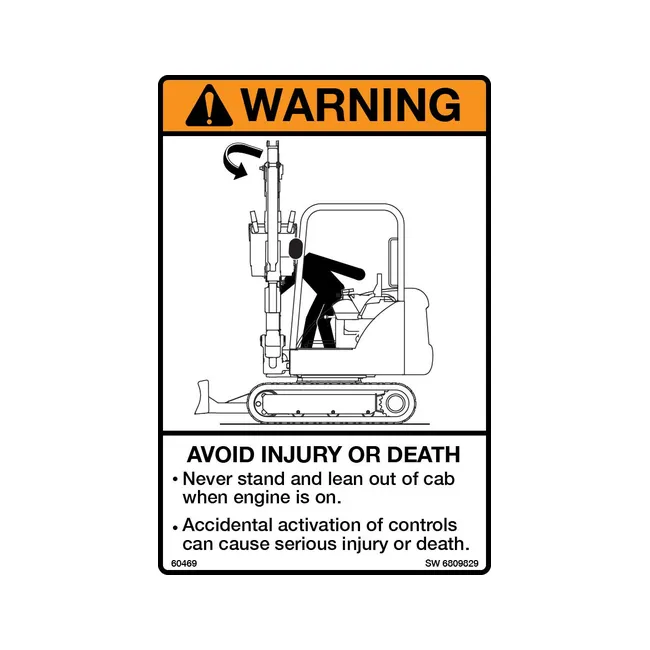 Bobcat 6809829 Warning Decal, 6809829