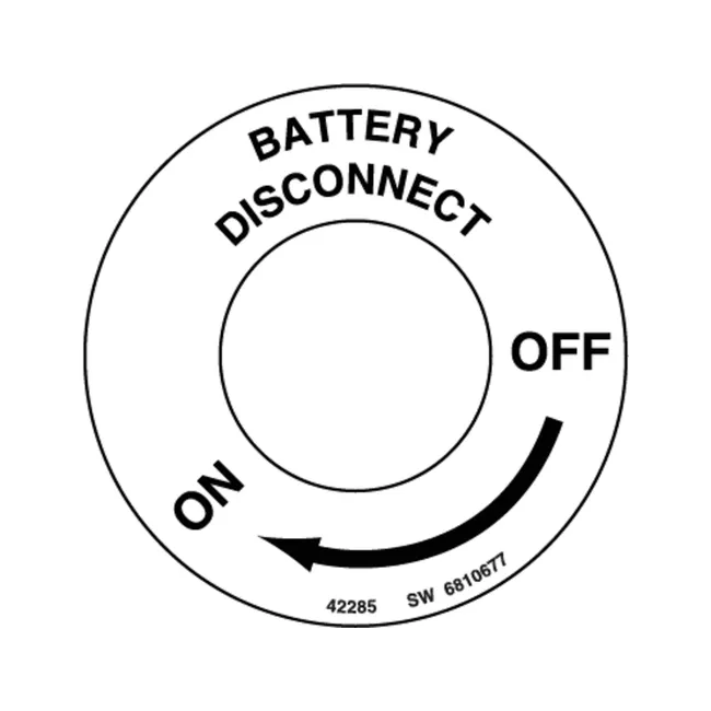Bobcat 6810677 Disconnect Decal, 6810677