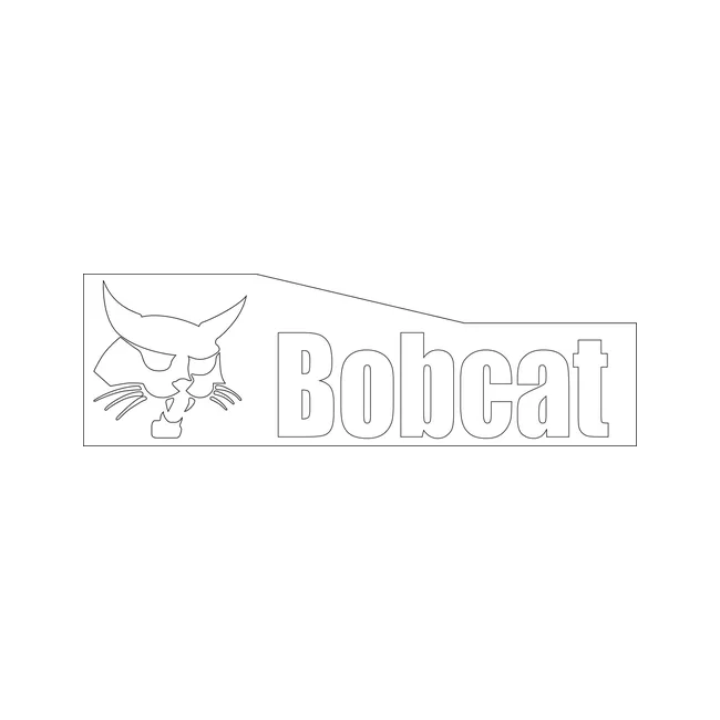Bobcat 6811236 3.5 x 11.25 Bobcat Logo Decal for Bobcat Equipment, 6811236