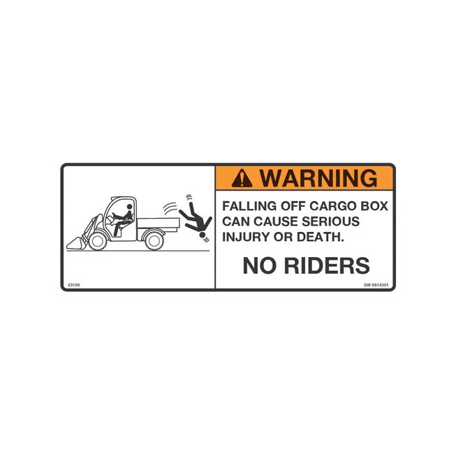 Bobcat 6814301 Warning Decal for Toolcat™ Work Machines, 6814301