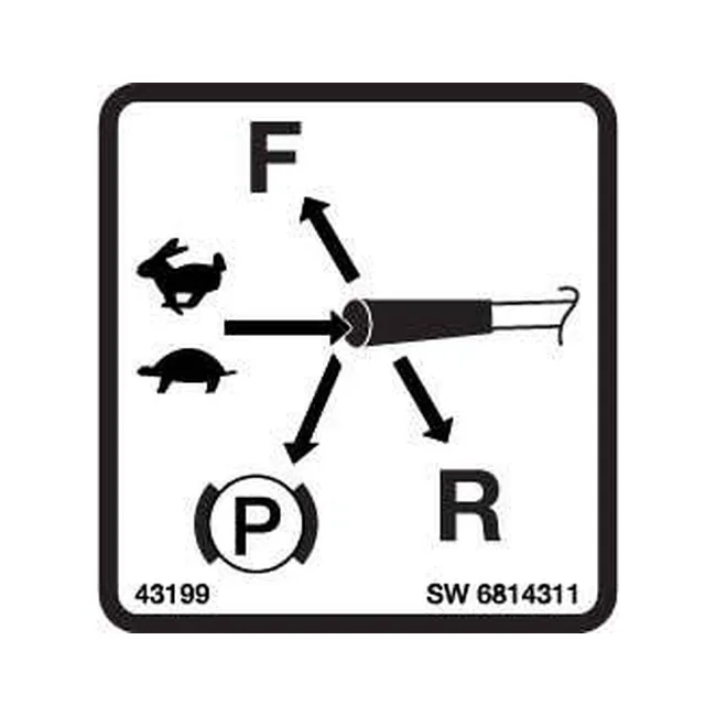 Bobcat 6814311 Level Decal, 6814311