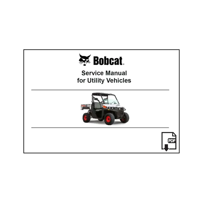 Bobcat 6903129PDF 2200 Utility Vehicle Service Digital Manual, 6903129PDF