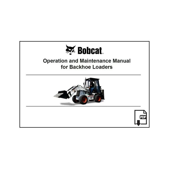 Bobcat 6903864PDF B250 Backhoe Loader Service Digital Manual, 6903864PDF