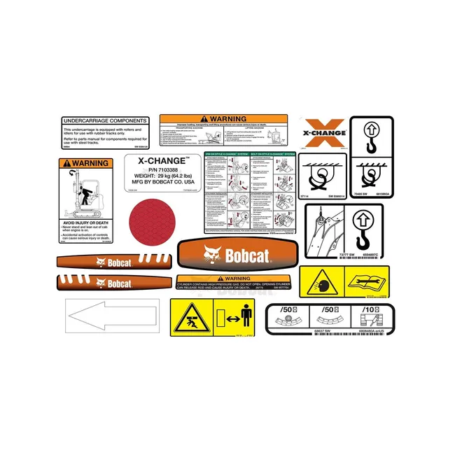 Bobcat 6904899 335 Model Internal and External Decal Kit for Excavators, 6904899