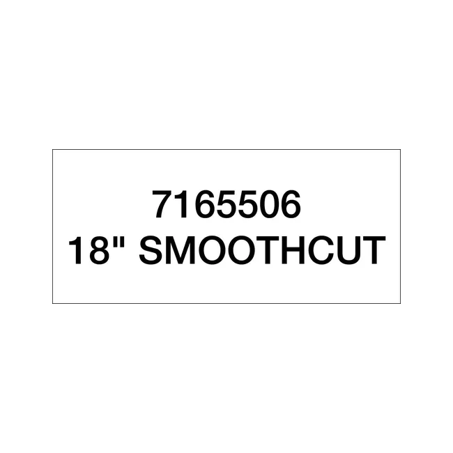 Bobcat 6905221 Discontinued, 18 Inch Smoothcut Planer Drum Decal, 6905221