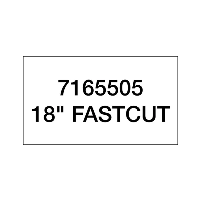 Bobcat 6905222 18" Fastcut Decal for Planer, 6905222