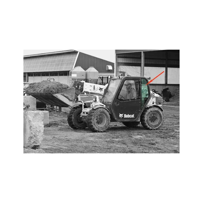 Bobcat 6908789 VersaHandler Left Rear Window Pane, 6908789