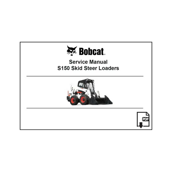 Bobcat 6987054PDF S150 S160 Loader Service Digital Manual, 6987054PDF