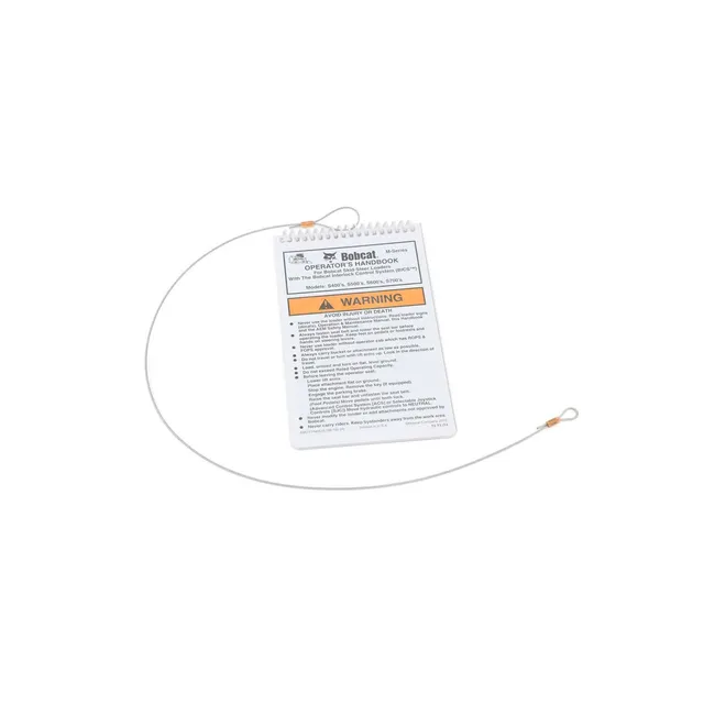 Bobcat 6987174ENUS Operator's Hand Book for Skid Steer Loaders, W/Wire Rope, 6987174ENUS