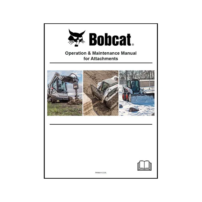 Bobcat 6990977ENUS Trencher Operation and Maintenance Manual Paper Copy, English