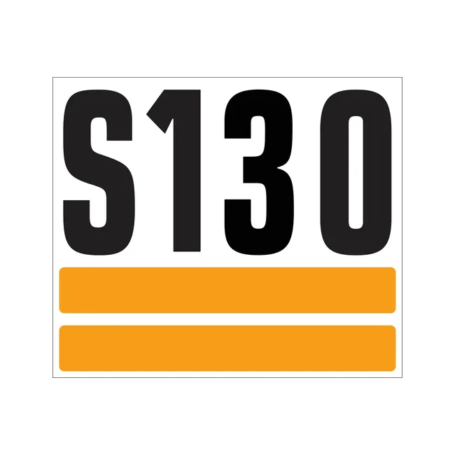 Bobcat 7100619 S130 Model Decal for Skid Steer Loaders, 7100619