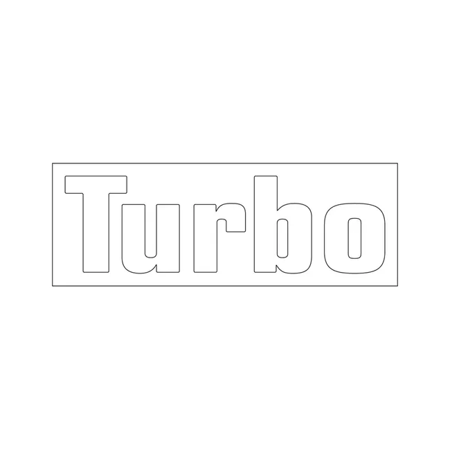 Bobcat 7102085 5600 Model Turbo Decal for Toolcat™ Work Machines, 7102085