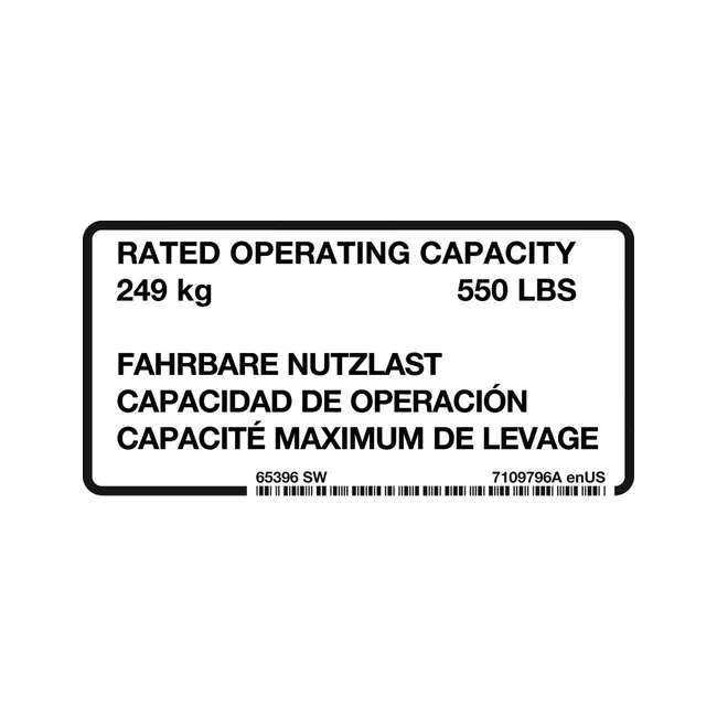 Bobcat 7109796 Load Decal for Mini Track Loaders, 7109796