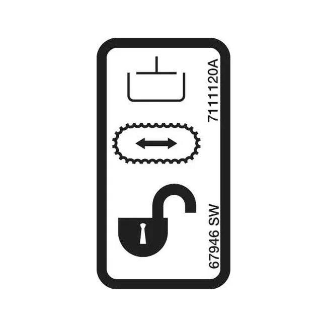 Bobcat 7111120 Hydraulics Unlocked Decal for Excavators, 7111120