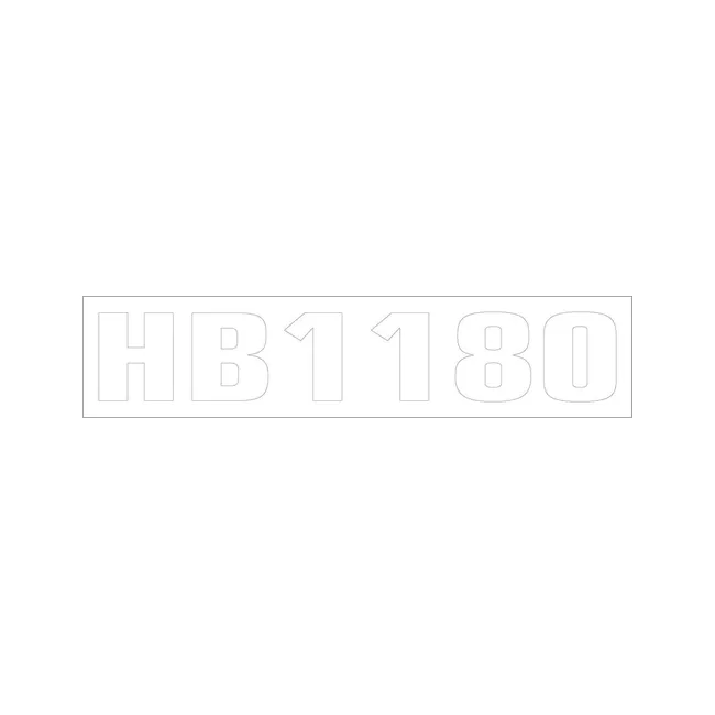 Bobcat 7115517 HB 1180 Model Decal, 7115517