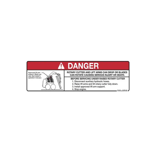 Bobcat 7116789 Danger Decal, 7116789