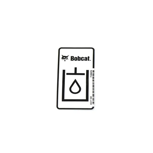 Bobcat 7120570 Hydraulic Oil Decal, 7120570