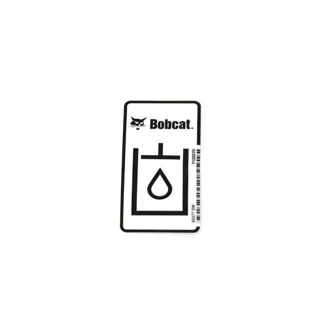 Bobcat 7120570 Hydraulic Oil Decal, 7120570