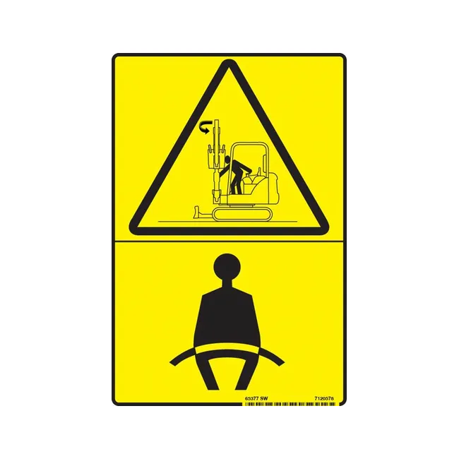 Bobcat 7120578 Warning Decal, 7120578