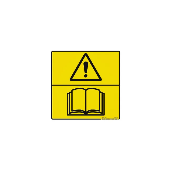 Bobcat 7130143 No-Text Operation Decal for Attachments, 7130143