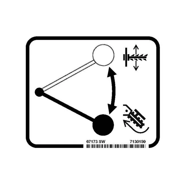 Bobcat 7130159 Selector Decal, 7130159