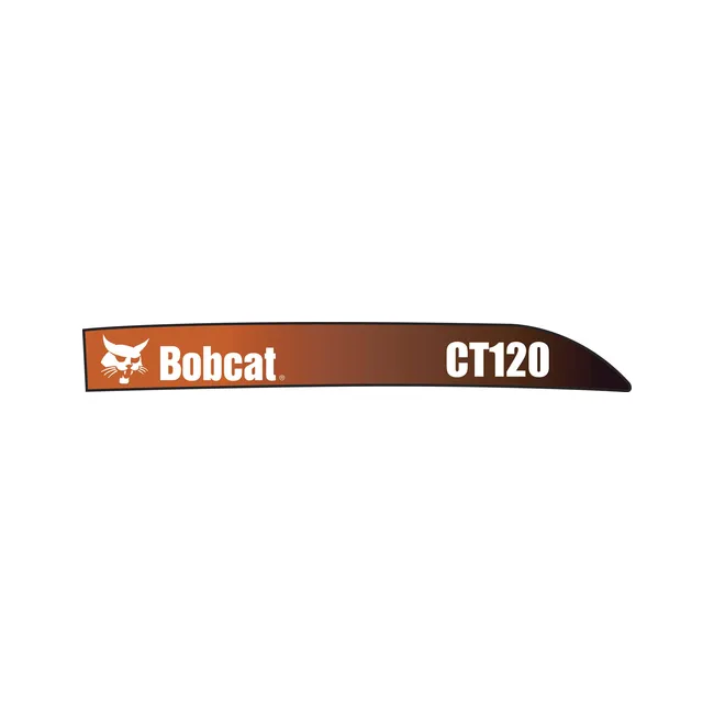 Bobcat 7130631 CT120 Model Number Hood RH Decal for Tractors, 7130631