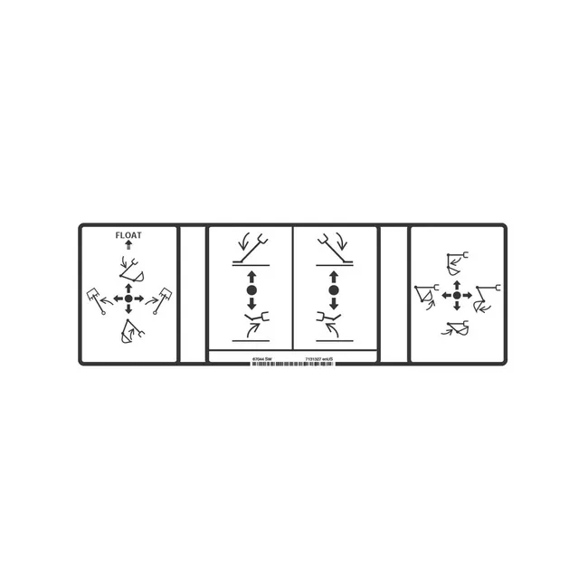 Bobcat 7131327 Control Decal for Backhoe, 7131327