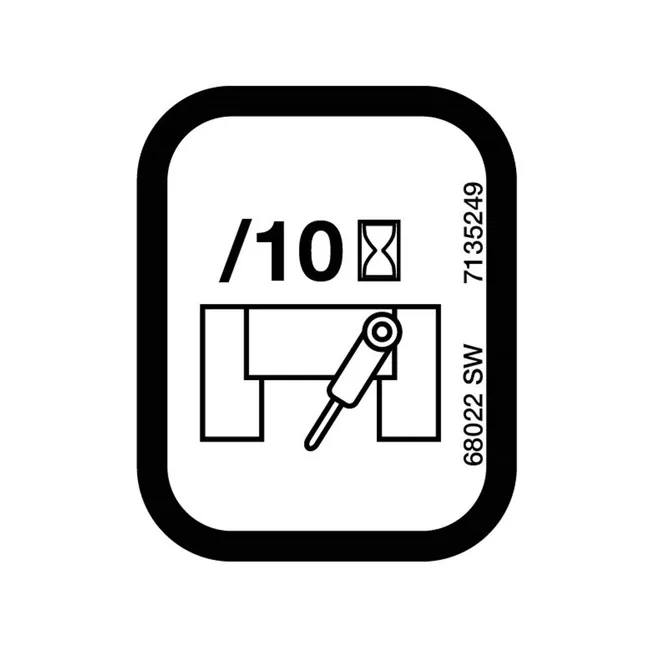 Bobcat 7135249 Remote Grease Decal, 7135249