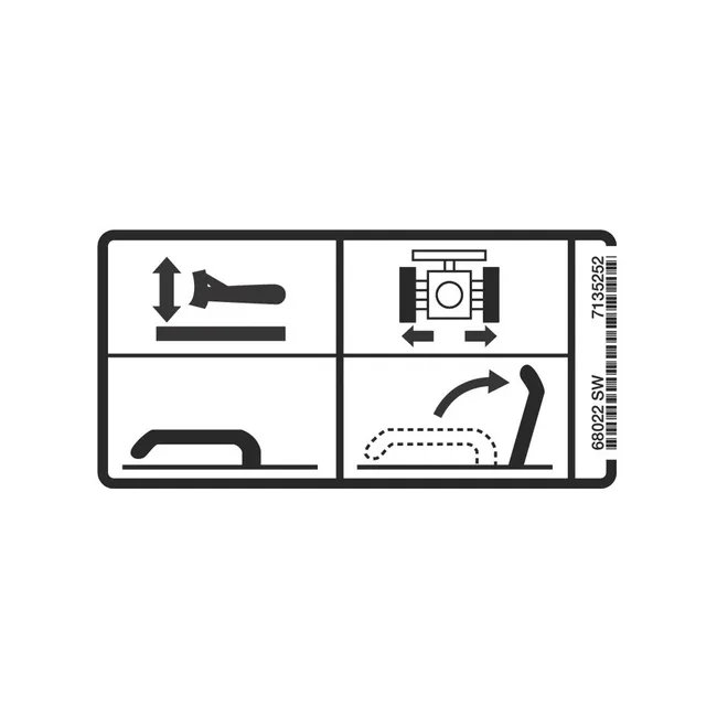 Bobcat 7135252 Switch Functions Decal, 7135252