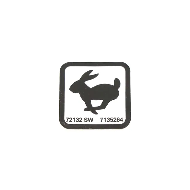 Bobcat 7135264 2nd Speed Decal for Excavators, 7135264