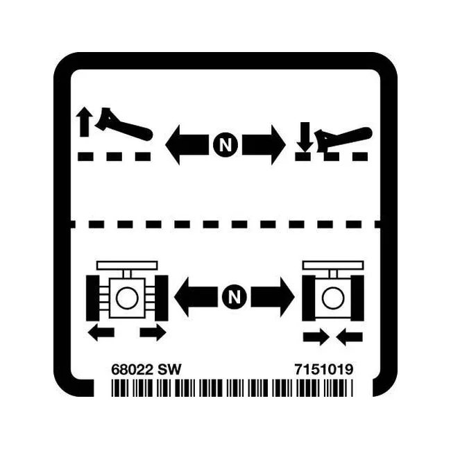 Bobcat 7151019 Blade Decal for Excavators, 7151019