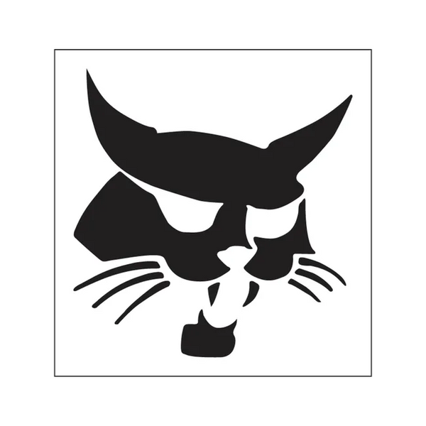 Bobcat 7151703 3.81 x 3.69 Bobcat Logo Decal for Attachments, 7151703