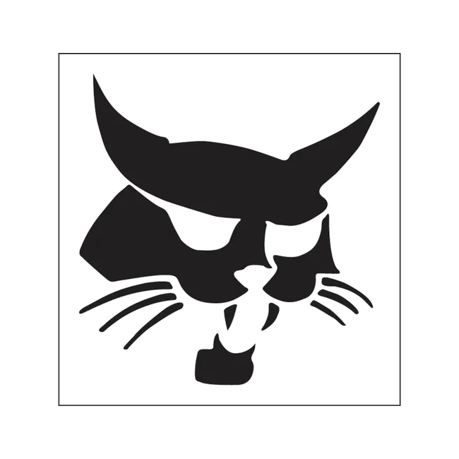 Bobcat 7151703 3.81 x 3.69 Bobcat Logo Decal for Attachments, 7151703