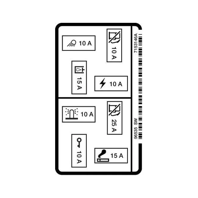 Bobcat 7153146 Fuel Decal, 7153146