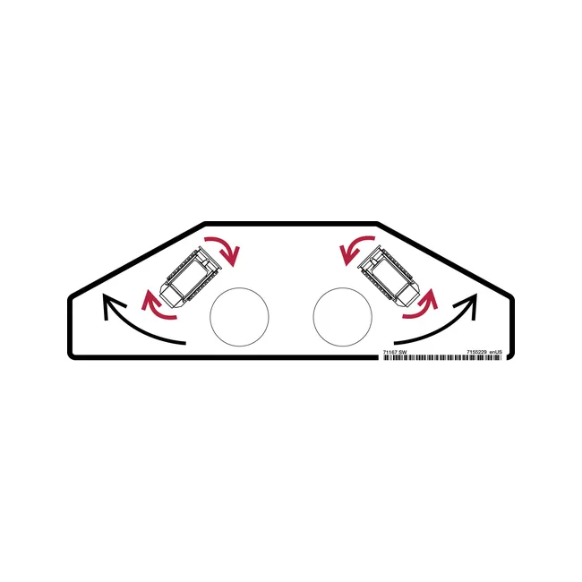 Bobcat 7155229 MT Loader Traction Decal, 7155229