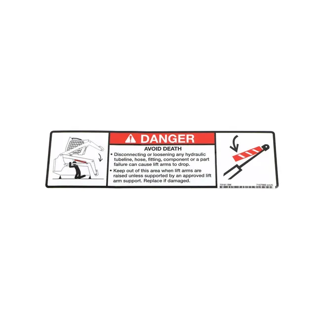 Bobcat 7167988 Danger Decal for Loaders, 7167988