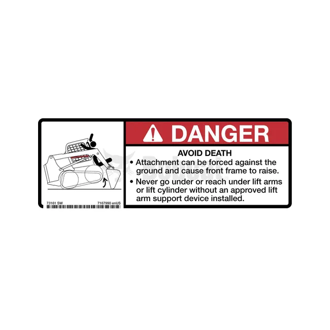 Bobcat 7167990 Danger Decal, 7167990