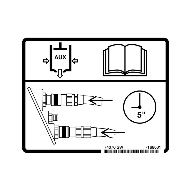 Bobcat 7168031 Coupler Decal, 7168031