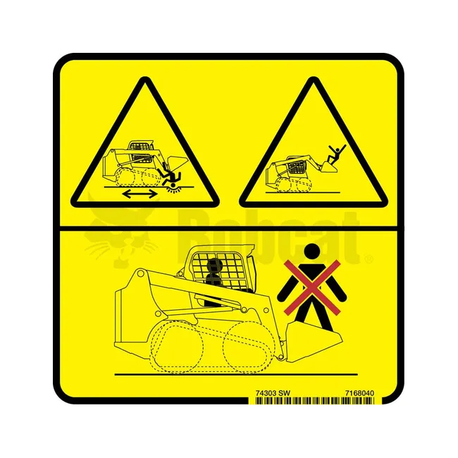 Bobcat 7168040 Warning Decal (Images), 7168040