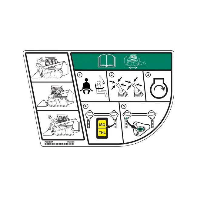 Bobcat 7177730 Safety Decal, 7177730