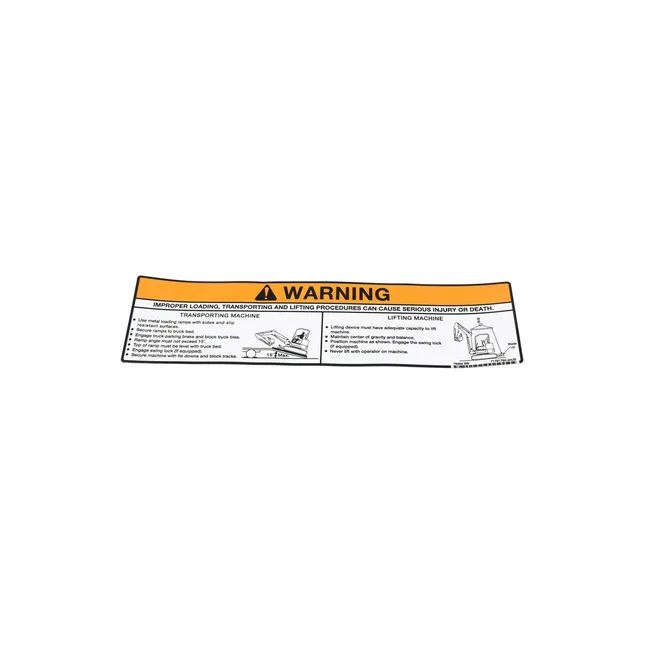 Bobcat 7178178 Warning Decal for Excavators, 7178178