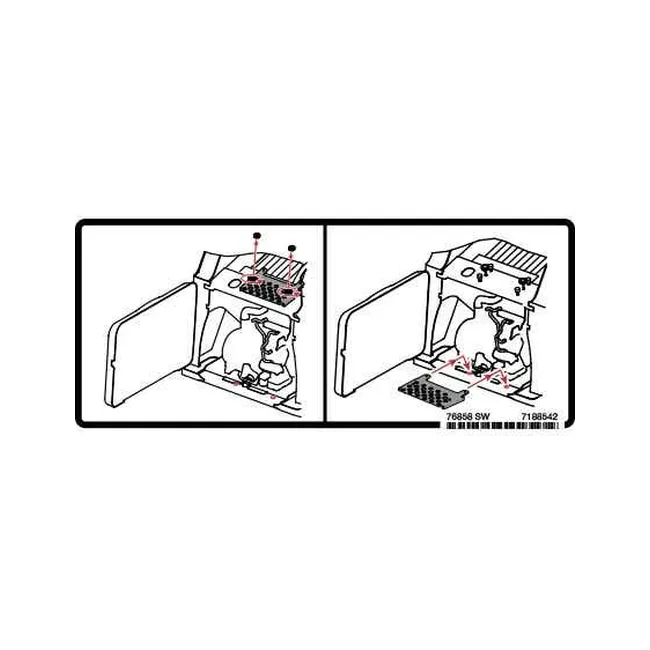 Bobcat 7188542 Instructions Decal for Attachments and Loaders, 7188542