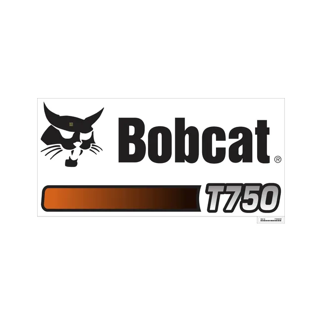 Bobcat 7193924 Model T750 Decal, 7193924