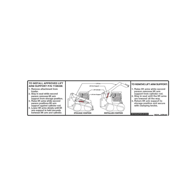 Bobcat 7197993 LASD Decal for Loaders, 7197993