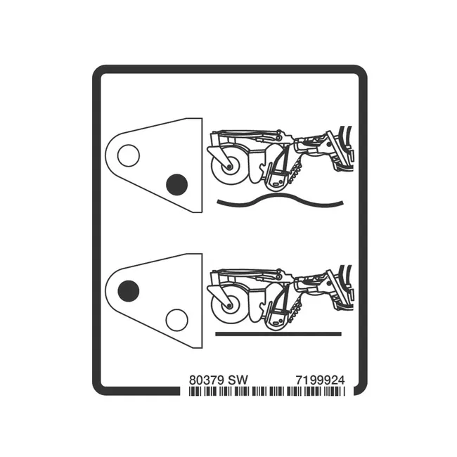 Bobcat 7199924 No-Text Lock Height Decal for Soil Conditioner, 7199924