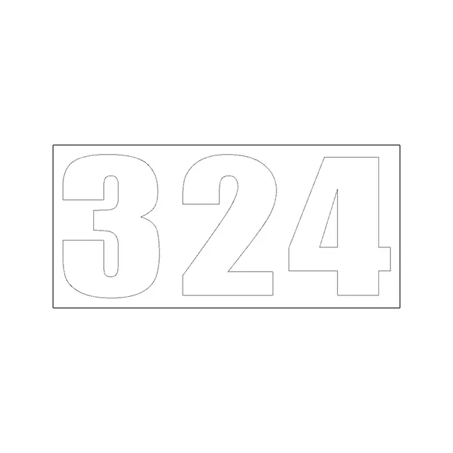 Bobcat 7215292 324 Model Decal for Excavators, 7215292
