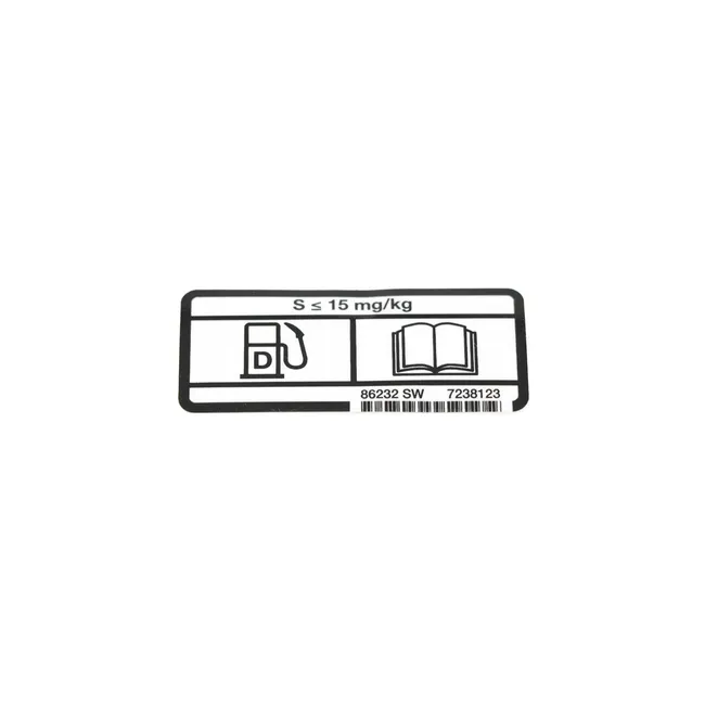 Bobcat 7238123 Fuel Level Decal for Compact Wheel Loader,Excavators, and Loaders, 7238123